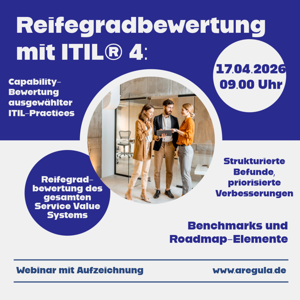 Webinar AREGULA - Reifegradbewertungen mit ITIL